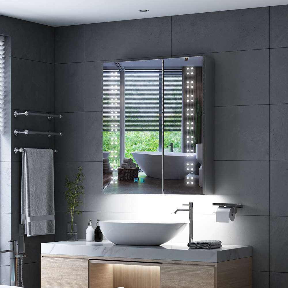 Tokvon Willow Led Illuminated Bathroom Cabinets With Shaver Socket De tokvon-willow-led-illuminated-bathroom-cabinets-with-shaver-socket-de