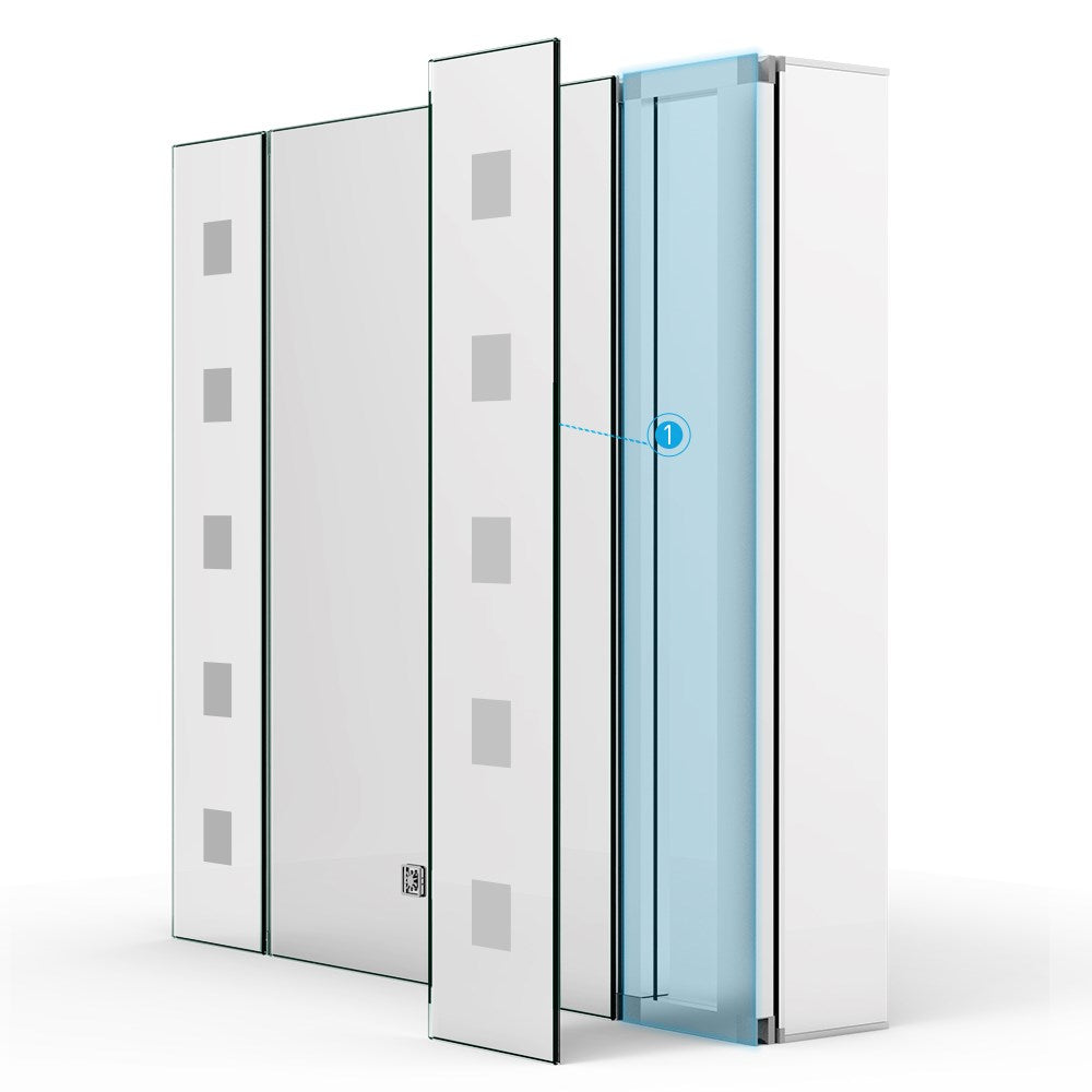 Tokvon Bathroom Mirror Cabinets Side Lighting Mirror